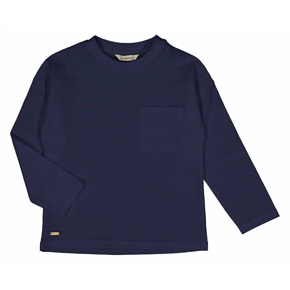 NEW MAYORAL boys' long sleeve shirt in navy